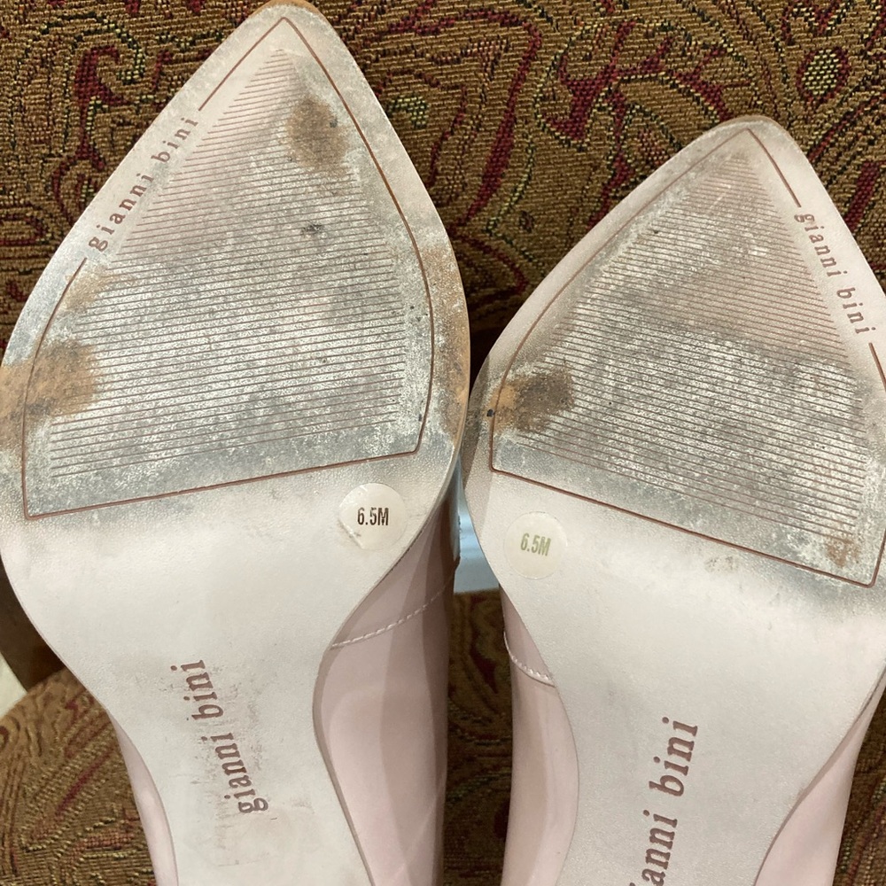 Giani Bini Women's Patent Pointed-Toe Pumps in Nude Pink - Picture 7 of 10